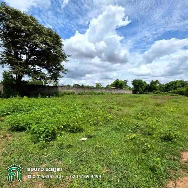 ຂາຍດ່ວນ ດິນຖົມແລ້ວ ທຳເລດີ ບ້ານຫ້ວຍເຕີຍ 2,906 ຕາແມັດ